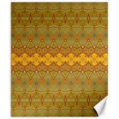 Boho Old Gold Pattern Canvas 20  X 24  by SpinnyChairDesigns