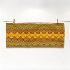 Boho Old Gold Pattern Hand Towel