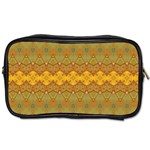 Boho Old Gold Pattern Toiletries Bag (Two Sides) Front