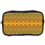 Boho Old Gold Pattern Toiletries Bag (Two Sides) Back