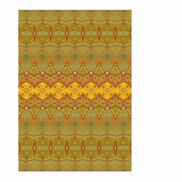 Boho Old Gold Pattern Large Garden Flag (Two Sides)