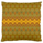 Boho Old Gold Pattern Large Cushion Case (Two Sides) Back