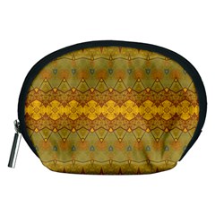 Boho Old Gold Pattern Accessory Pouch (medium)