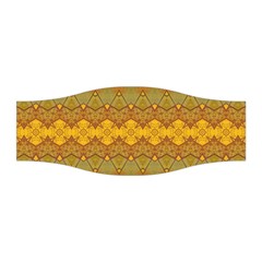 Boho Old Gold Pattern Stretchable Headband by SpinnyChairDesigns