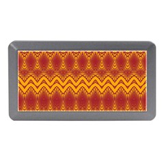 Boho Red Gold Pattern Memory Card Reader (mini) by SpinnyChairDesigns