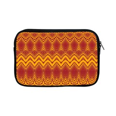 Boho Red Gold Pattern Apple Ipad Mini Zipper Cases by SpinnyChairDesigns