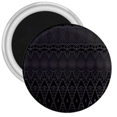 Boho Black Diamonds 3  Magnets by SpinnyChairDesigns