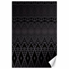 Boho Black Diamonds Canvas 20  X 30  by SpinnyChairDesigns