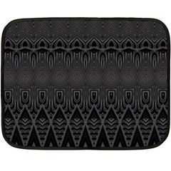 Boho Black Diamonds Double Sided Fleece Blanket (mini)  by SpinnyChairDesigns