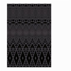 Boho Black Diamonds Small Garden Flag (two Sides) by SpinnyChairDesigns