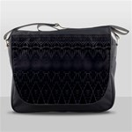 Boho Black Diamonds Messenger Bag Front