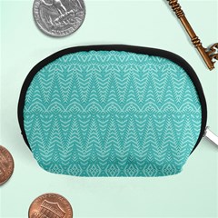 Boho Teal Pattern Accessory Pouch (medium) by SpinnyChairDesigns