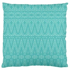 Boho Teal Pattern Standard Flano Cushion Case (one Side) by SpinnyChairDesigns