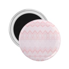 Boho Pastel Pink Pattern 2 25  Magnets by SpinnyChairDesigns