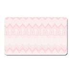 Boho Pastel Pink Pattern Magnet (Rectangular) Front