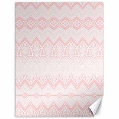 Boho Pastel Pink Pattern Canvas 18  X 24  by SpinnyChairDesigns