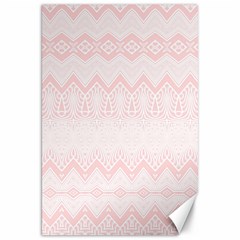 Boho Pastel Pink Pattern Canvas 20  X 30  by SpinnyChairDesigns