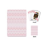 Boho Pastel Pink Pattern Playing Cards Single Design (Mini) Back