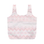 Boho Pastel Pink Pattern Full Print Recycle Bag (M) Front