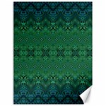 Boho Emerald Green and Blue  Canvas 18  x 24  17.8 x23.08  Canvas - 1