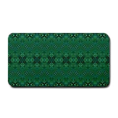 Boho Emerald Green And Blue  Medium Bar Mats by SpinnyChairDesigns