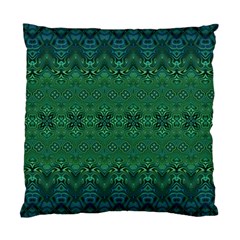 Boho Emerald Green And Blue  Standard Cushion Case (two Sides) by SpinnyChairDesigns