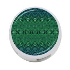 Boho Emerald Green And Blue  4-port Usb Hub (two Sides) by SpinnyChairDesigns