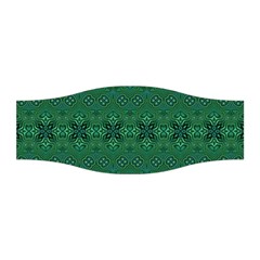 Boho Emerald Green And Blue  Stretchable Headband by SpinnyChairDesigns