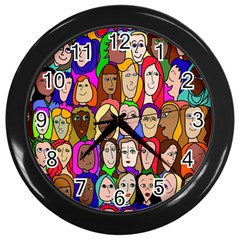 432sisters Wall Clock (black) by Kritter