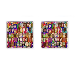 432sisters Cufflinks (square) by Kritter