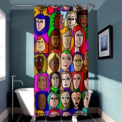 432sisters Shower Curtain 36  X 72  (stall)  by Kritter