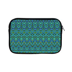 Boho Teal Green Blue Pattern Apple Ipad Mini Zipper Cases by SpinnyChairDesigns