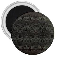 Boho Antique Bronze Pattern 3  Magnets by SpinnyChairDesigns