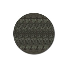 Boho Antique Bronze Pattern Magnet 3  (round) by SpinnyChairDesigns