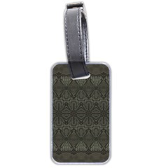 Boho Antique Bronze Pattern Luggage Tag (two Sides) by SpinnyChairDesigns