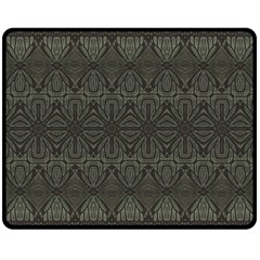 Boho Antique Bronze Pattern Double Sided Fleece Blanket (medium)  by SpinnyChairDesigns