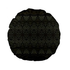 Boho Antique Bronze Pattern Standard 15  Premium Flano Round Cushions by SpinnyChairDesigns