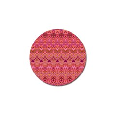 Boho Pink Pattern Golf Ball Marker by SpinnyChairDesigns