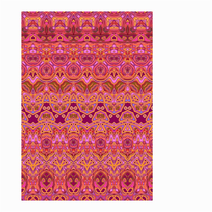 Boho Pink Pattern Small Garden Flag (Two Sides)