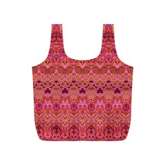 Boho Pink Pattern Full Print Recycle Bag (s) by SpinnyChairDesigns