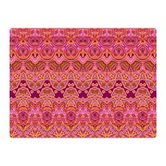 Boho Pink Pattern Double Sided Flano Blanket (mini)  by SpinnyChairDesigns