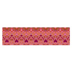 Boho Pink Pattern Satin Scarf (oblong) by SpinnyChairDesigns