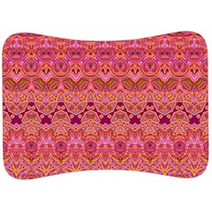 Boho Pink Pattern Velour Seat Head Rest Cushion by SpinnyChairDesigns