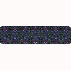 Boho Purple Green Pattern Large Bar Mats by SpinnyChairDesigns