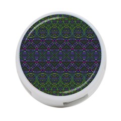 Boho Purple Green Pattern 4-port Usb Hub (two Sides) by SpinnyChairDesigns