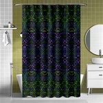 Boho Purple Green Pattern Shower Curtain 48  x 72  (Small)  Curtain(48  X 72 ) - 42.18 x64.8  Curtain(48  X 72 )