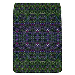 Boho Purple Green Pattern Removable Flap Cover (l) by SpinnyChairDesigns