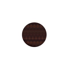 Boho Chocolate Brown 1  Mini Magnets by SpinnyChairDesigns