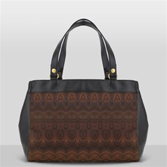 Boho Chocolate Brown Oversize Office Handbag by SpinnyChairDesigns