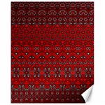 Boho Red Black Grey Canvas 16  x 20  15.75 x19.29  Canvas - 1